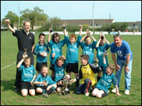 League and Cup double winners, Malvern Town Wanderers