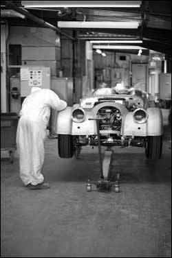 Morgan factory in Malvern