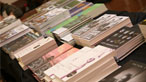Photograph of the 2010 longlisted books. Photo © Academi