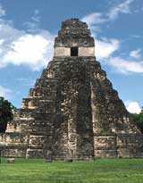 A Maya temple from Tikal