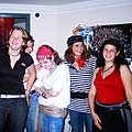 Kirsty and her friends who are dressed as pirates
