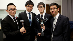 获奖的伦敦大学学院(UCL)代表队
