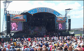 Isle of Wight festival stage