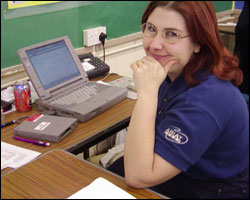 Computer in control room 