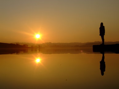 sunset over lough Erne