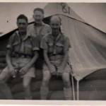‘Flinty’ Cliff & Jack Burgin at the front door of 81 our tent at El Khanka previous to my departure on detachment at Helio - September 1942
