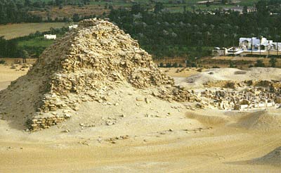 The pyramid and mortuary temple of Sahure, at Abu Sir