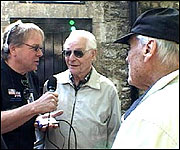 Geoff interviewing The Comets