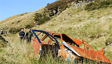 An old car wreck