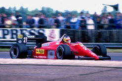 A Ferrari Formula 1 Racing car at Silverstone (1985)