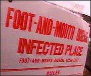 Warning sign from 2001 outbreak
