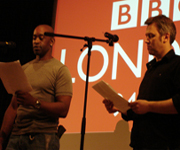 Actors Patrick Robinson and Jan Lower