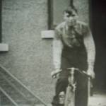 Joe in Durham on his way to work in the pit