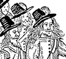 Detail showing a Civil War Cartoon