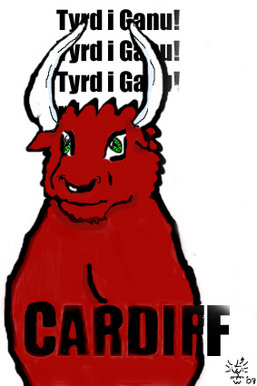 GCSE Manga Bull Mascot from 2 years ago