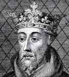 Black and white illustration showing John of Gaunt
