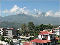 Looking out over Kathmandu from the Trust offices