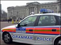 Grammar Police car