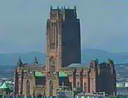 Photograph showing Liverpool's Anglican Cathedral