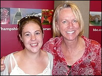 Lou with Sally Taylor
