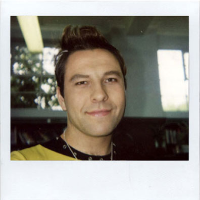 David Walliams make-up polaroid