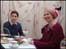 Alberto and Rose in the tearoom