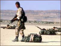 Sean Bean, playing the role of Andy McNab