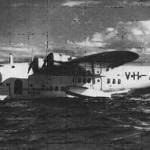 This is an example of the type of passenger flying boat that we flew in.