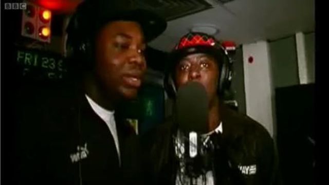 Dizzee Rascal and Sway performing a classic freestyle for Westwood