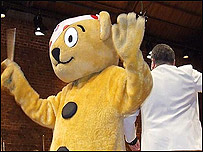 Pudsey conducts at the carol concert