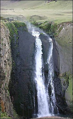 Waterfall between Stoke and Hartland Quay