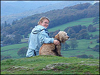 Kate Todd and her dog George