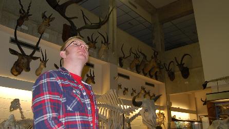 Adam Walton at Bangor University Museum
