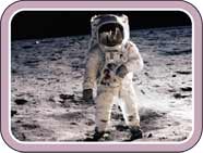 'Buzz' Aldrin on the surface of the moon.