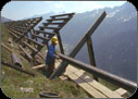 New snow fences being built at Galtür