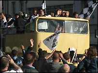 Parading through Derby