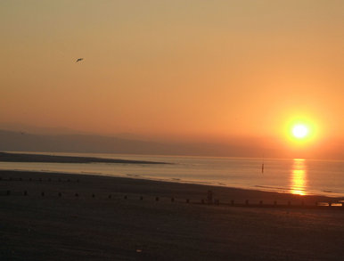 Sunset in north Wales