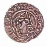 A silver penny from Cnut's reign