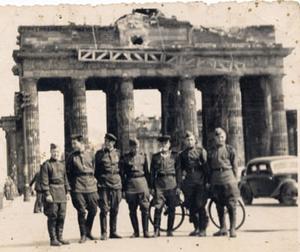 Berlin, 1945. My grandfather is 3rd from left side