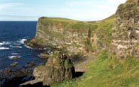 Photograph showing the coast of Antrim