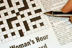 Picture shows detail of the Woman's Hour Crossword