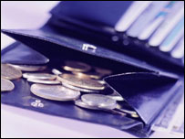 Money in purse