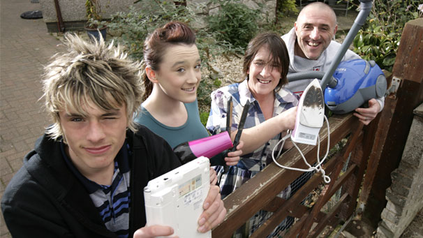Image of the Davies family from Changing Lives
