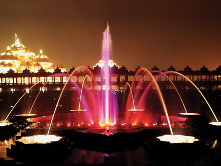 Musical fountain show