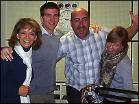 Sue Holderness and BBC Derby's panto stars!