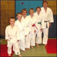 The six cleft Judo members of Hazlemere Judo Club
