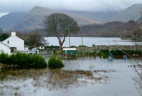 Llifogydd ym Mrynrefail, Ionawr 208