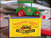 Matchbox model steam-roller
