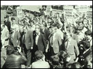 Ken's photo of Arthur Scargill and protest
