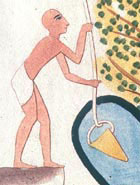 Image of an Egyptian drawing water